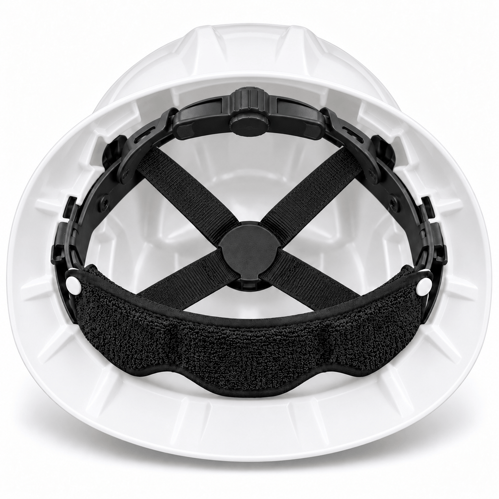 Tradeborn Terry Cloth Hard Hat Sweatband – Black