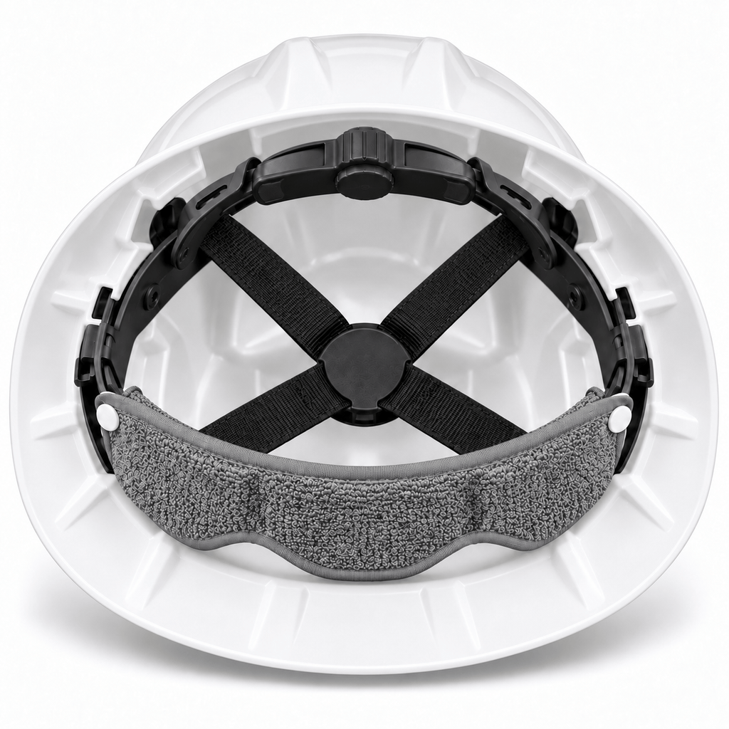 Tradeborn Terry Cloth Hard Hat Sweatband – Gray